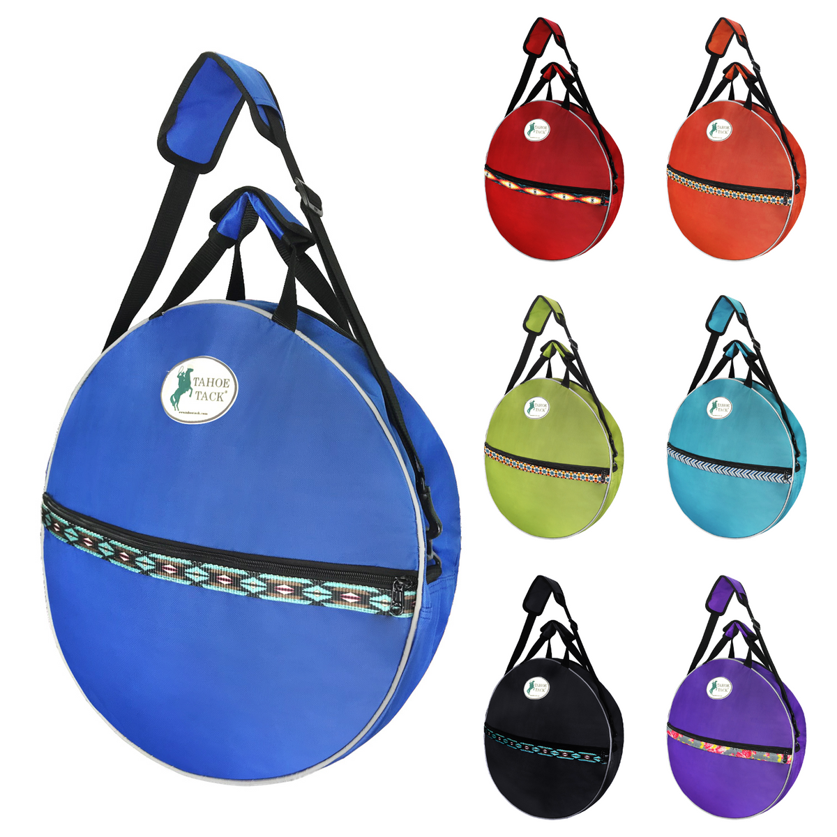 Horse and Calf Roping 3 Ropes Carry Bag Custom Designed with Reflective and Overlay Trim by Tahoe Tack