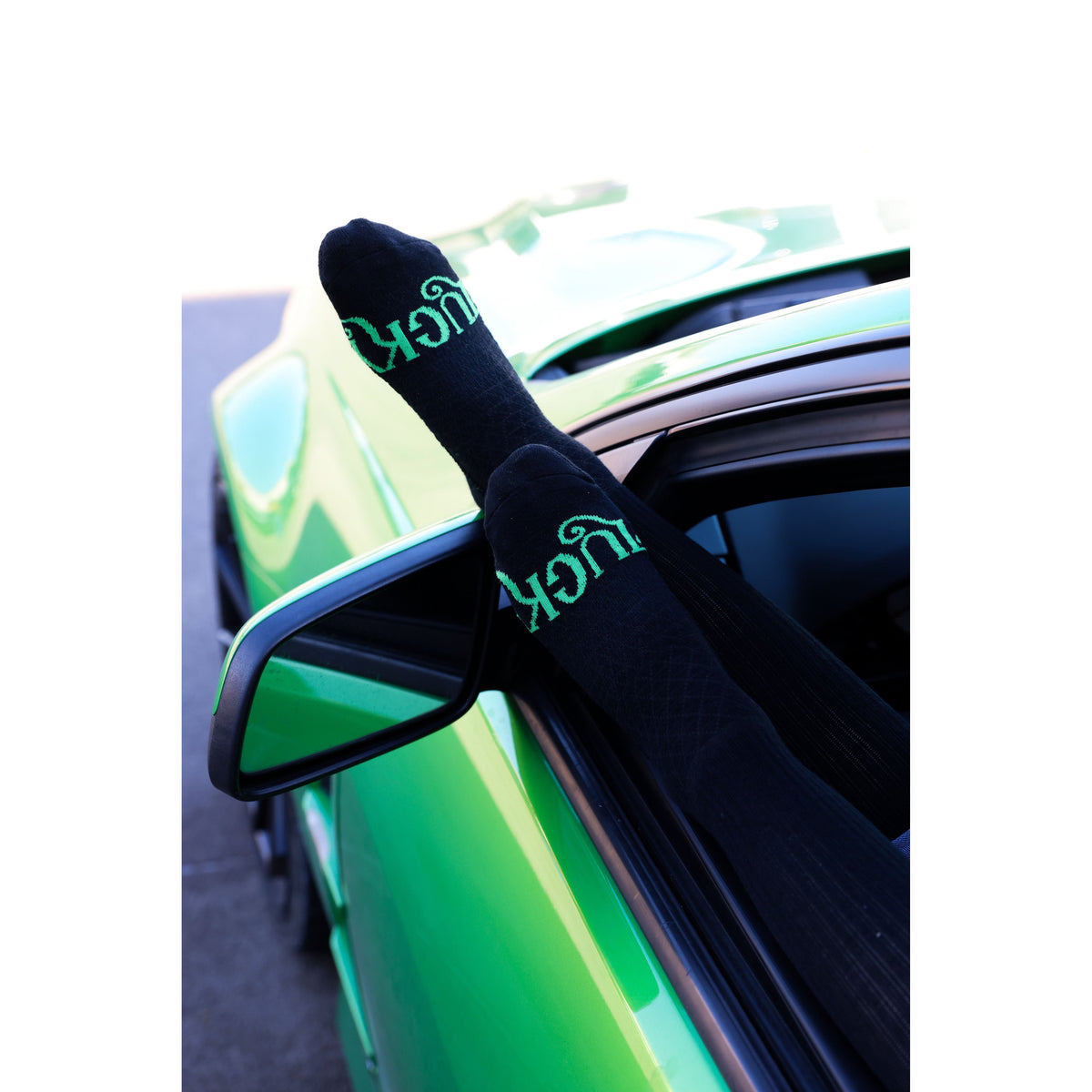 The Cowboy- Black Performance Boot Socks