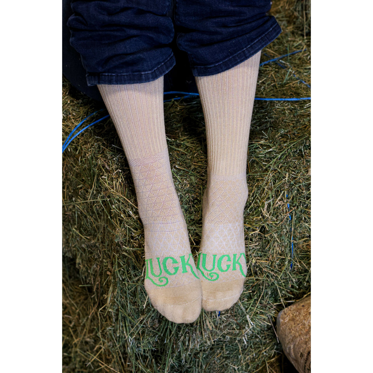 The Cowboy- Tan Performance Boot Socks